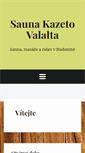 Mobile Screenshot of kazeto-valalta.cz